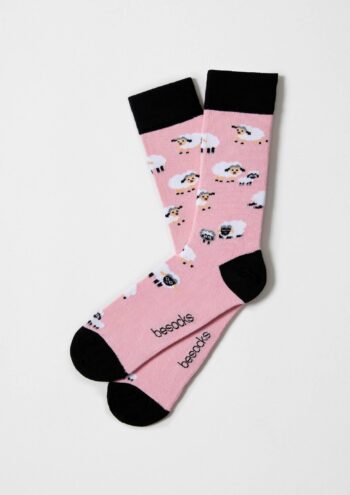 BeSheep Pink - Meias 100% Algodão Biológico
