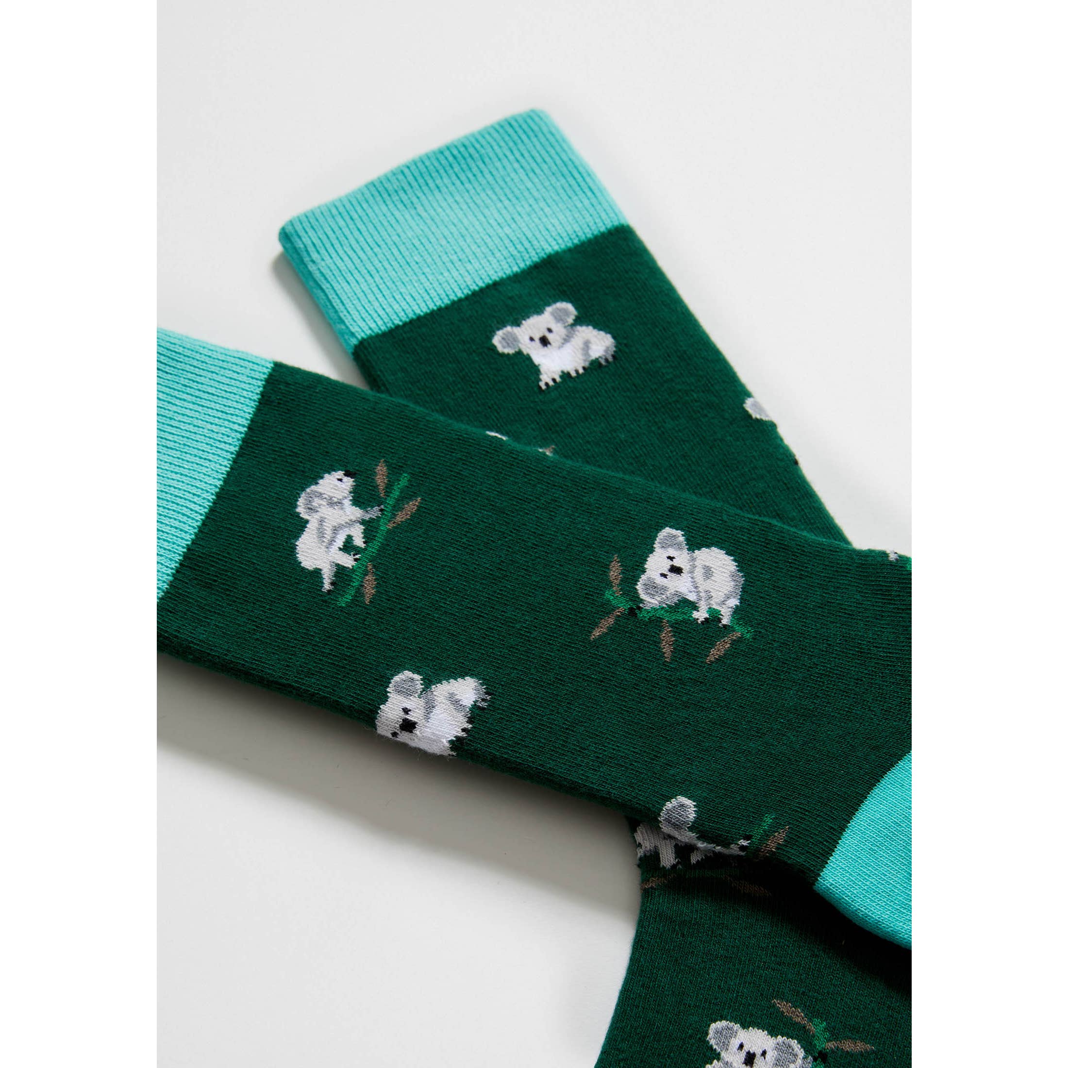 bekoala-green-100-organic-cotton-socks