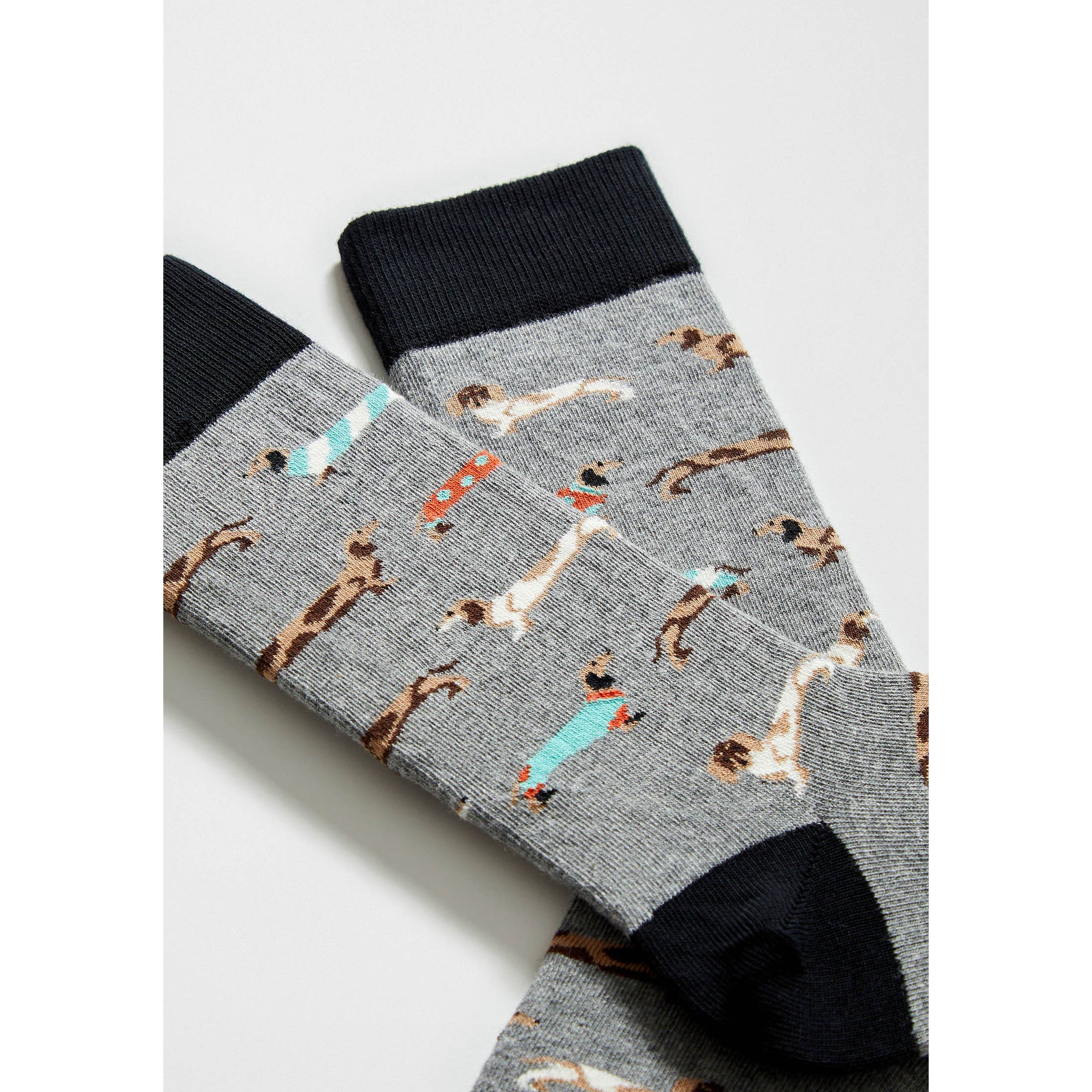 bepets-grey-100-organic-cotton-socks