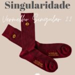 Meias Singular Vermelho 22- Coleção Singularidade (39-42)